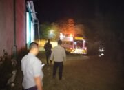 Polsek Cibatu Cek TKP Kebakaran Lahan