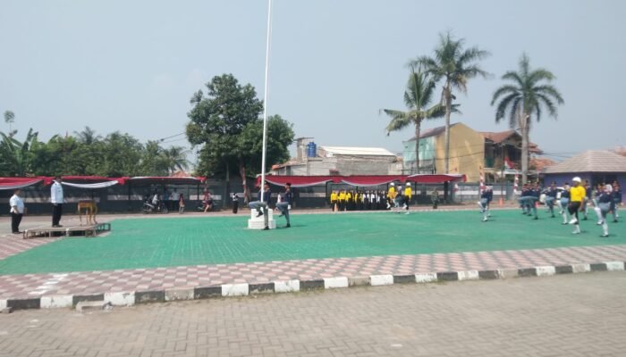 Kecamatan Rajeg Lakukan Gladi Kotor Persiapan Upacara Kemerdekaan HUT RI ke-79 Dihalaman Kantor Kecamatan