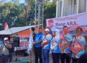 Ribuan Massa Relawan Sahabat Bang Ara, Dukung Bacalon Eman Suherman Di Pilkada Majalengka.