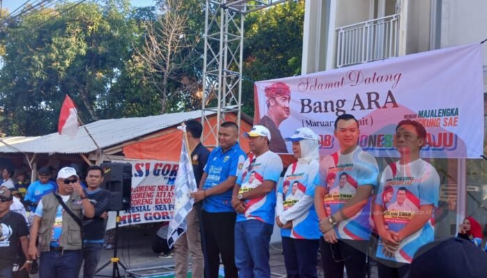 Ribuan Massa Relawan Sahabat Bang Ara, Dukung Bacalon Eman Suherman Di Pilkada Majalengka.