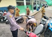 Penertiban Knalpot Brong Terus Digalakkan Polsek Banjarwangi Di SMP 2