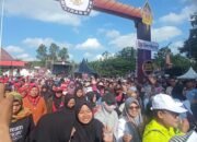 Ribuan Warga Tumpah Ruah Mengikuti Senam dan Jalan Sehat KPU Kab. Tasik