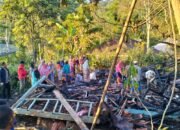 Sebuah Rumah Terbakar Hangus Di Pasir Gombong Garut, Dipicu Dari Api Tungku Di Dapur