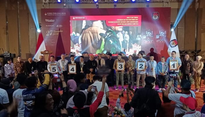 KPU KBB Tentukan Nomor Urut Calon Bupati Dan Wakil Bupati KBB