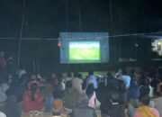 Warga Pandeglang Antusias Bison Gelar Nobar Timnas Indonesia