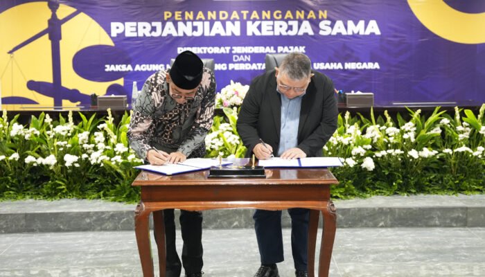 DJP dan Kejaksaan Tandatangani Perjanjian Kerja Sama