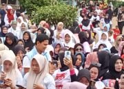 Warga Cikedal Antusias Ikut Senam Sehat Bersama Calon Wakil Bupati 02