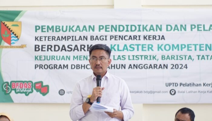 Ciptakan Lapangan Kerja Baru dan Kurangi Angka Pengangguran, Pemkab Bandung Gelar Pendidikan Dan Pelatihan Keterampilan
