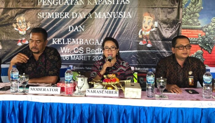 Rapat Koordinasi Penguatan Kapasitas SDM dan Kelembagaan Ketua Bawaslu Provinsi Bali Hadiri Undangan Bawaslu Kabupaten Tabanan