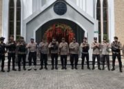 Dalam Rangka Operasi Lilin Lodaya Polres Garut Lakukan Pengamanan Di Gereja-gereja