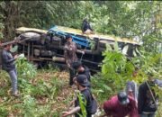 Hilang Kendali Truk Tanpa Muatan Masuk Jurang Sedalam 10 Meter, ” Polisi Lakukan Penyelidikan