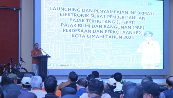 Bappenda Kota Cimahi Launching Pemberitahuan Pajak Terhutang PBB Tahun 2025 Di Buka Benny Bachtiar