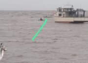 Akibat Cuaca Buruk dan Ombak Besar, 9 Kapal Milik Nelayan di Tanjung Pasir Tenggelam di Terjang Ombak