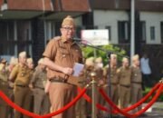 Bupati Syakur Pimpin Apel Gabungan Perdana di Lingkungan Pemkab Garut