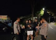 Cegah Balap Liar dan Perang Sarung, Polsek Wanaraja Patroli Malam