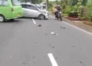 Tabrakan Beruntun Melibatkan 5 Kendaraan, 2 motor rusak berat, ” ini kronologisnya