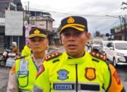 Polres Ciamis Terapkan One Way Parsial di SP3 Sindangkasih