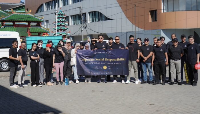 Aksi Bumi Golden Tulip Pontianak Gandeng Gemawan Untuk Peringati Hari Bumi 2025