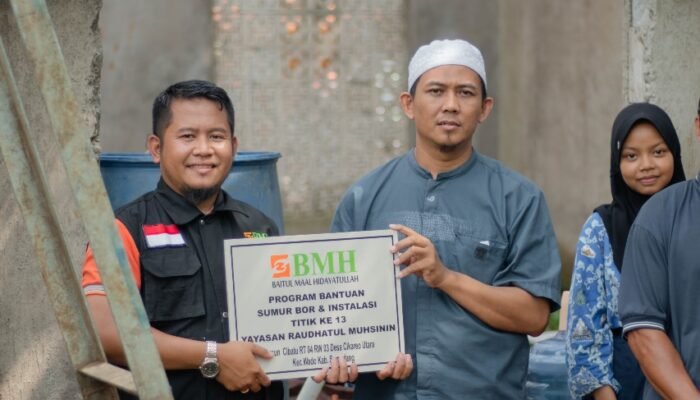 BMH Jabar Hadirkan Sumur Bor Titik Ke- 13 Di Pondok Qur’an Raudhatul Muhsinin Sumedang