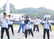 Wabup Intan Senam Bersama Ribuan Guru Kabupaten Tangerang