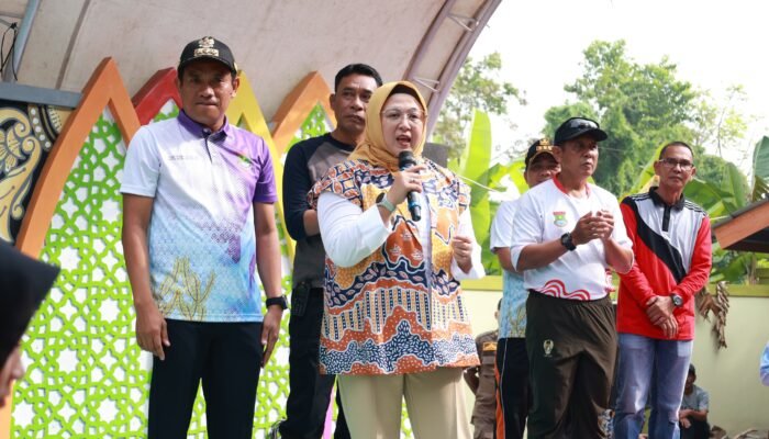 Lepas Gerak Jalan, Wabup Intan Minta Aparat dan Warga Kecamatan Mekar Baru Bersinergi