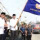 Bupati Tangerang Lepas Peserta Karnaval Festival Tabuh Bedug Ke-34 Kecamatan Teluknaga di lapangan Tunas Jaya