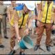 Peletakan Batu Pertama Jalan Perapatan Pemkot Cimahi Oleh Walikota Cimahi Ngatiyana dan Adithia