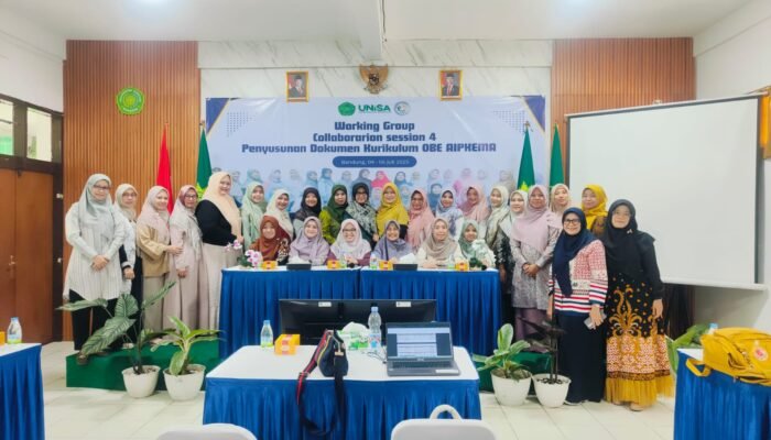 UNISA Bandung Jadi Tuan Rumah WGC Session 4: Perkuat Kolaborasi Kurikulum OBE AIPKEMA