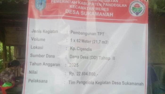 Proyek TPT di Cigendis Diduga Pakai Batu Bekas, Warga Minta Pengawasan Ditingkatkan