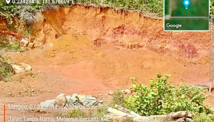Diduga Ilegal, Kuari Galian C Milik Kades di Melawi Dipertanyakan