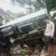 Laka Lantas di Cisurupan, Polisi Sigap Evakuasi Korban dan Truk Terguling