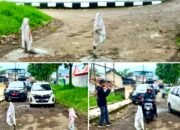 Pelayanan Masyarakat Terganggu, Jalan Dipasangi Patok Besi