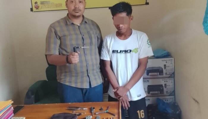 Polisi Bekuk AB, Pelaku Curanmor di Cisompet Ditemukan Barang Bukti Lengkap