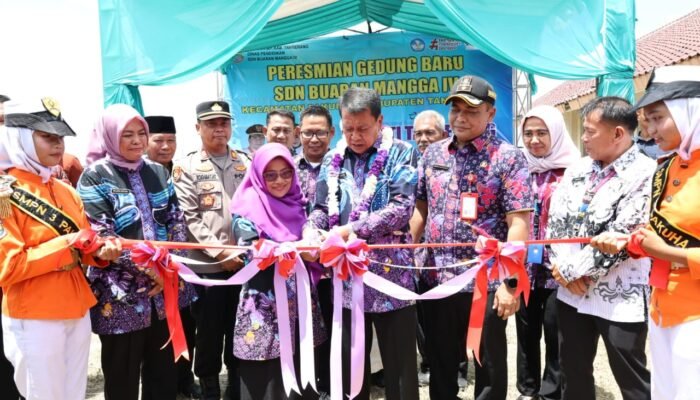 Bupati Tangerang Resmikan Gedung Revitalisasi SDN Buaran Mangga IV Kecamatan Pakuhaji
