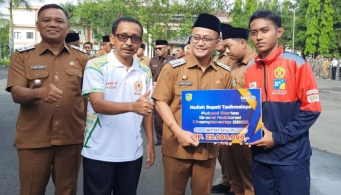 SMKN Bantarkalong Raih Juara Futsal Series Grand National Championship 2025, Pemkab Tasikmalaya Beri Uang Pembinaan Rp25 Juta