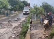 Jalan Rusak Parah di Kampung Ciloa, Desa Limbangan Tengah Ditargetkan Rampung Bulan Desember