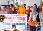 Satgas Inti Prabowo Sumut Salurkan Bantuan untuk Korban Banjir di Tanjung Pura, Langkat