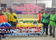 Godams Medan Salurkan Bantuan Beras untuk Driver Ojol Korban Banjir di Sumut