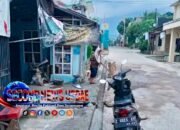 Warga Cibatu Bangun Drainase Mandiri, Rabat Beton Jalan Sutan Sjahrir Picu Banjir Rumah