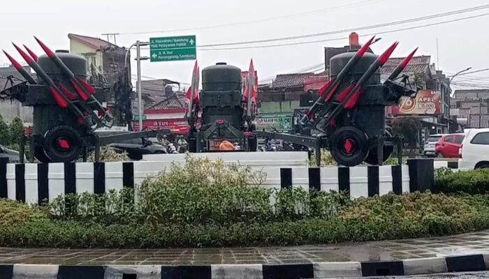 Monumen Alutsista Rapier Percantik Bundaran Jati, Simbol Sejarah Militer Kota Cimahi