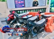 Cegah Balap Liar, Polsek Malangbong Amankan Lima Sepeda Motor di Jalan Raya