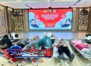 Peduli Kemanusiaan, Sidokkes Polres Garut dan PMI Gelar Donor Darah