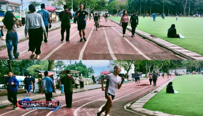 Ngabuburit Sehat di Lapangan Upakarti Soreang, Warga Tetap Aktif Olahraga Meski Berpuasa