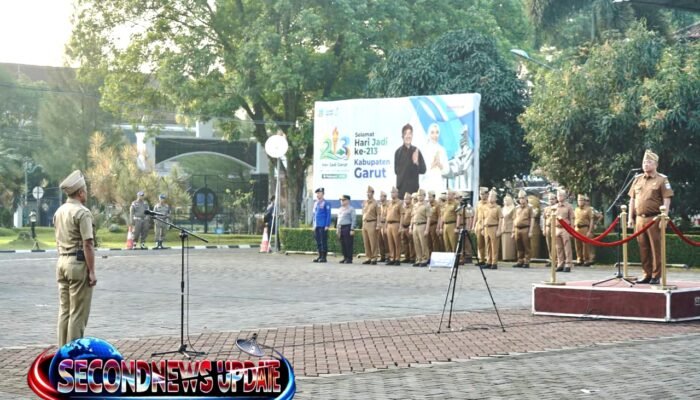 Pimpin Apel Gabungan, Bupati Garut Minta ASN Siapkan Pelayanan Maksimal Jelang Mudik Lebaran