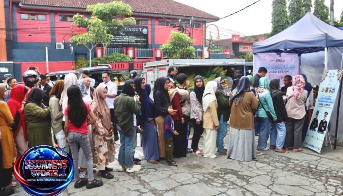 Polres Garut Gelar Gerakan Pangan Murah Jelang Idul Fitri 1447 H, Warga Bisa Beli Sembako di Bawah Harga Pasar