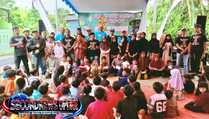 Ngabuburit Bareng Cepot di Gandasari, Insan Pers dan RW 04 Mulyasari Santuni Puluhan Anak Yatim