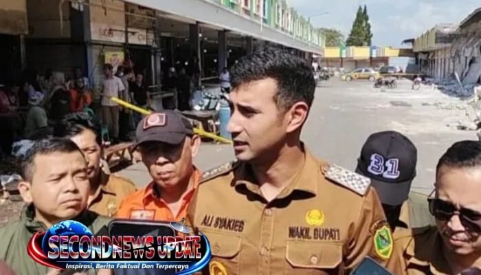 Belasan Kios Pasar Sehat Soreang Ambruk, Satu Orang Meninggal Dunia, Ali Syakieb Sampaikan Duka Mendalam