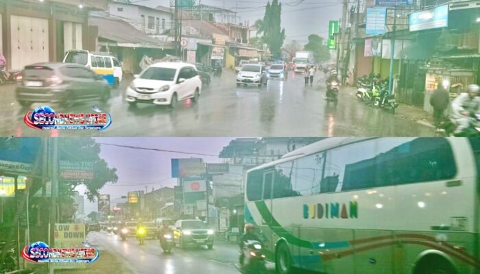 Arus Mudik Jalur Limbangan–Malangbong Mulai Lancar di Bawah Guyuran Hujan
