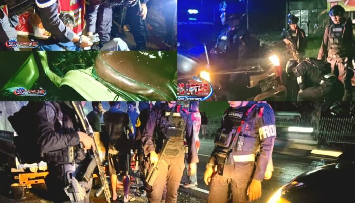Polres Garut Bersama Satgas PRC Brimob Amankan Pelaku Pemalakan dan Pengrusakan Angkot di Leles