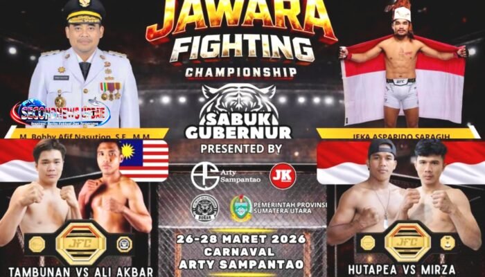 Sabuk Gubernur Sumut Jadi Taruhan, JFC Season 2 Sajikan Duel Kelas Dunia